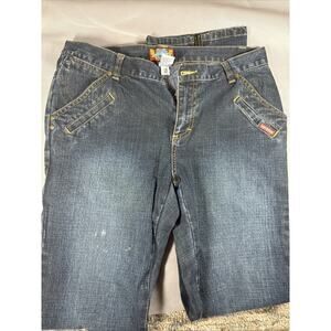 Lady Enyce Womens Jeans Blue Size 29 Y2K Bootcut Mid Rise Denim Cotton Blend OO